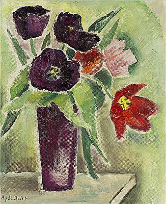 Still life with tulips