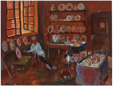 Sample artwork by Fruls Tilpo (Born 1960), known for painting - View similar artists and auction records