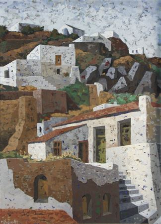 Landscape by Manos Sofianos - Auction record, sale price, and art valuation. Compare with similar artists and explore comparable artworks.