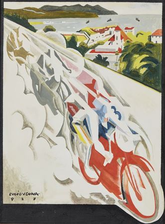 Motorcycle in motion