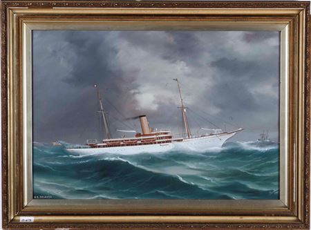 Ritratto dello Steam Yacht "Jolanda", 1909