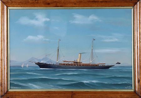 Ritratto dello Steam Yacht Rosabelle