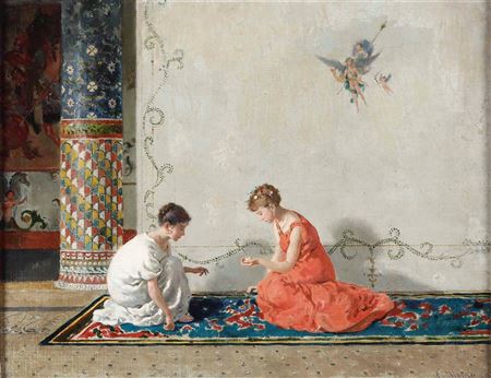 Sample artwork by Camillo Miola (1840 - 1919), known for painting - View similar artists and auction records