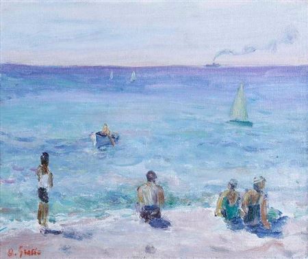 Bagni a Sturla by Orlando Grosso - Auction record, sale price, and art valuation. Compare with similar artists and explore comparable artworks.