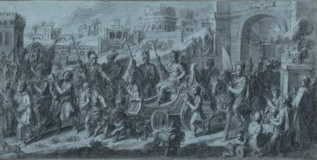 Episodes from the life of Alexander the Great (7 drawings)