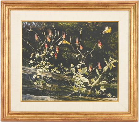 Columbine & Butterflies