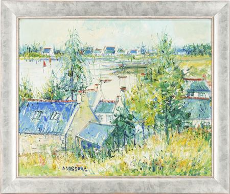 Maritime Painting, French Village