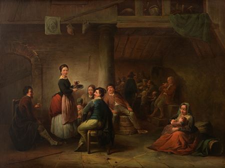 A Genre Scene In The Inn