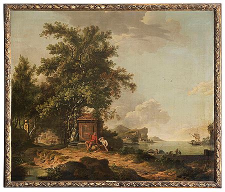 PAESAGGIO CON MARINA