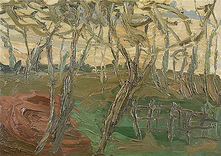Paesaggio con alberi
