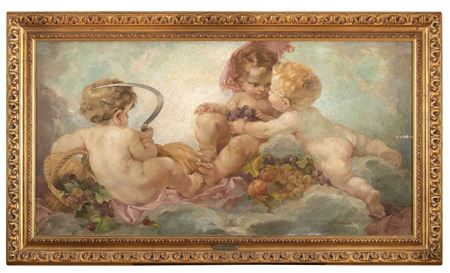 PUTTI IN THE ALLEGORY OF SPRING PUTTI IN THE ALLEGORY OF A by Antonino Calcagnadoro - Auction record, sale price, and art valuation. Compare with similar artists and explore comparable artworks.