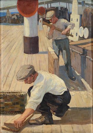 Sailors at work