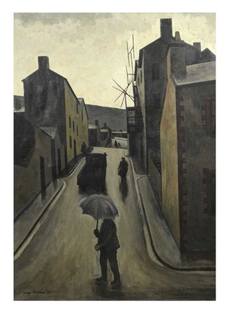 Street in the Rain