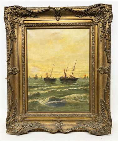 Marina by Constantin Font - Auction record, sale price, and art valuation. Compare with similar artists and explore comparable artworks.