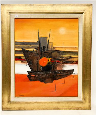 Boats by Andres Montani - Auction record, sale price, and art valuation. Compare with similar artists and explore comparable artworks.