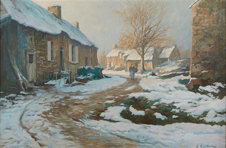 "Snowy village" by Lucien Georges Goubert - Auction record, sale price, and art valuation. Compare with similar artists and explore comparable artworks.
