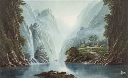 Stream of Larisa River by Tomoki Hitomi - Auction record, sale price, and art valuation. Compare with similar artists and explore comparable artworks.