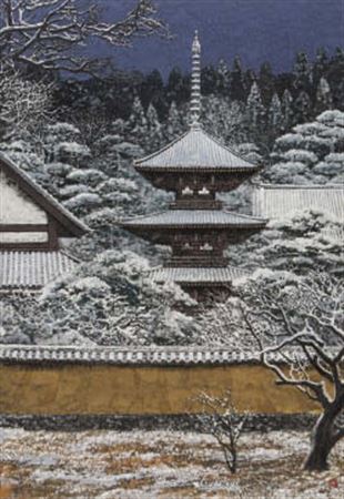 Tower with fresh snow