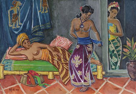 Adjusting The Waistband by Liu Kang - Auction record, sale price, and art valuation. Compare with similar artists and explore comparable artworks.