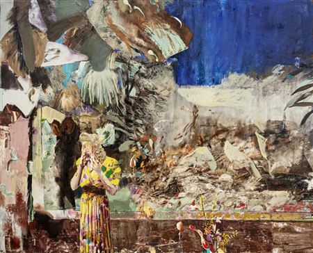 Sample artwork by Adrian Ghenie (Born 1977), known for abstract portrait and figural painting - View similar artists and auction records
