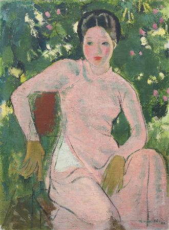 Portrait de Jeune Femme (Portrait of a Young Woman) by To Ngoc Van - Auction record, sale price, and art valuation. Compare with similar artists and explore comparable artworks.