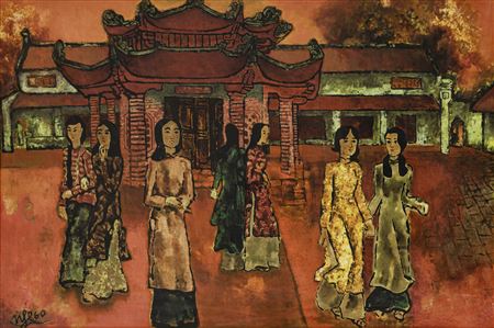 Souvenir du passé (Souvenir of The Past) by Nguyen Tu Nghiem - Auction record, sale price, and art valuation. Compare with similar artists and explore comparable artworks.