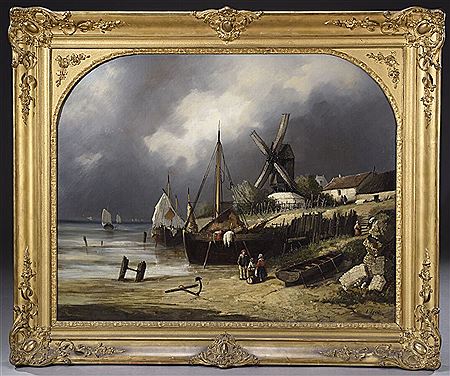 Animated scene near a windmill.
