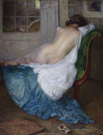 Modèle nu de dos sur la méridienne by Pierre Bonnaud - Auction record, sale price, and art valuation. Compare with similar artists and explore comparable artworks.