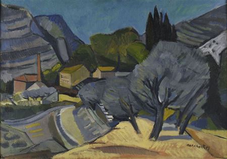 Paysage provençal.