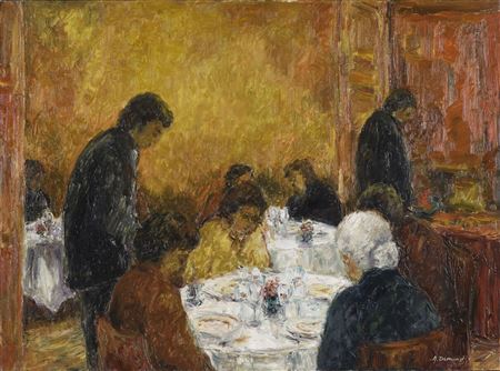 Lunch in Lyon. by Alain Demond - Auction record, sale price, and art valuation. Compare with similar artists and explore comparable artworks.
