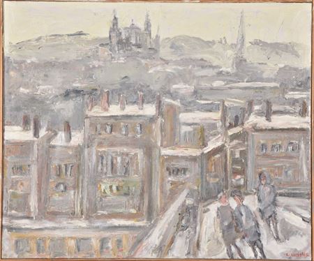 On the rooftops in Lyon, Fourvière in the distance. by Evelyne Chevalier - Auction record, sale price, and art valuation. Compare with similar artists and explore comparable artworks.