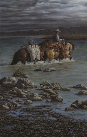 Homeward Bound by Joe Kronenberg - Auction record, sale price, and art valuation. Compare with similar artists and explore comparable artworks.