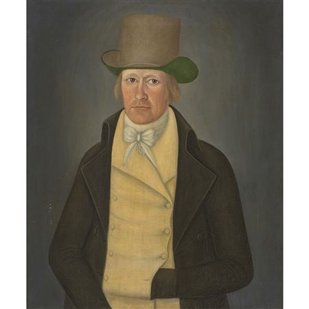 Sample artwork by John Brewster Jr (1766 - 1854), known for naive adult and child portrait painting - View similar artists and auction records