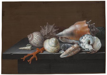 Still life with shells and coral on a table by Johann Jacob Dietzsch - Auction record, sale price, and art valuation. Compare with similar artists and explore comparable artworks.