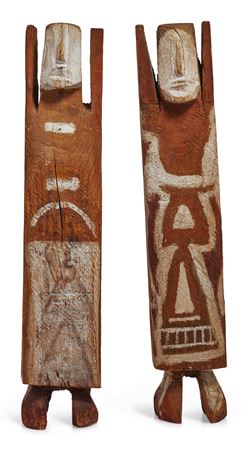 Sample artwork by Charlie Willeto (1897 - 1964), known for iconic indian motif wood carved figures, folk art - View similar artists and auction records