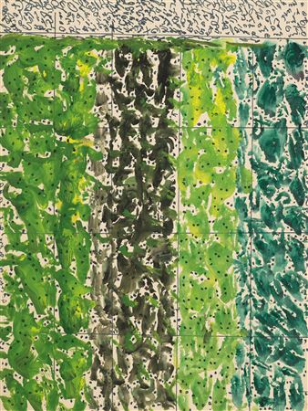 Sample artwork by John B (Murry) Murray (1908 - 1988), known for naive-imagery, drawings, hallucination art from found objects, rocks - View similar artists and auction records