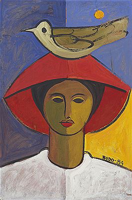 Mujer con ave by Candido Bido - Auction record, sale price, and art valuation. Compare with similar artists and explore comparable artworks.