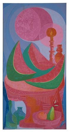 Untitled (fruta, sandía y candelabro) by Pedro Coronel - Auction record, sale price, and art valuation. Compare with similar artists and explore comparable artworks.