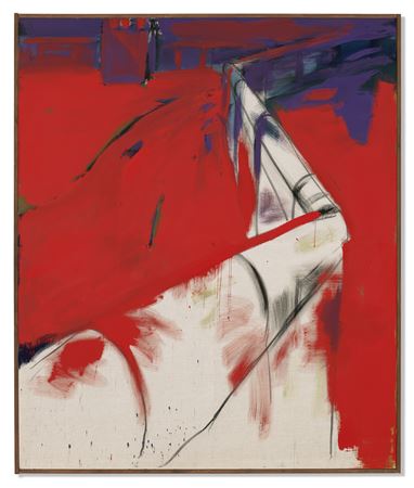 Sample artwork by Rainer Fetting (Born 1949), known for mod city genre, figure-nude, interiors - View similar artists and auction records