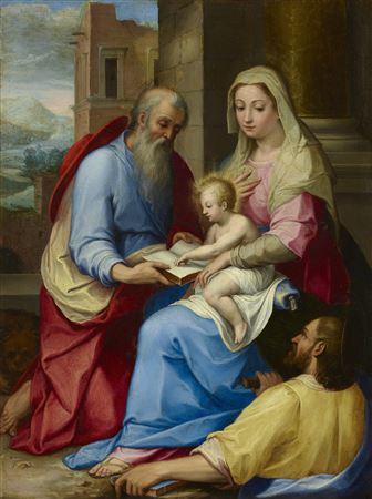 The Holy Family with Saint Jerome by Pier Francesco Mazzucchelli - Auction record, sale price, and art valuation. Compare with similar artists and explore comparable artworks.