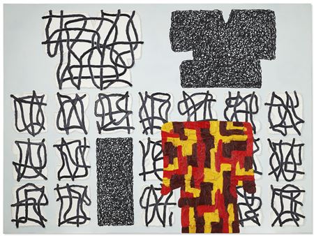 The Discontinuous Self by Jonathan Lasker - Auction record, sale price, and art valuation. Compare with similar artists and explore comparable artworks.