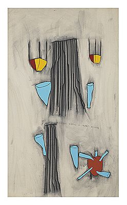 Sample artwork by Jose Leonilson (1957 - 1993), known for painting - View similar artists and auction records