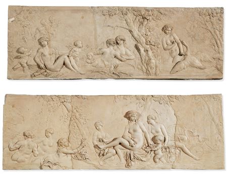 CUPID AND VENUS, SALMACIS AND HERMAPHRODITE AND LEDA AND THE SWAN AND THE OTHER DEPICTING THE BATH OF VENUS