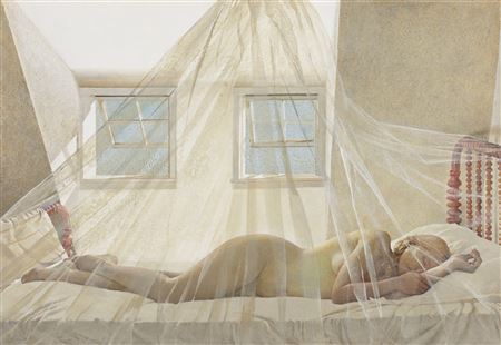 Sample artwork by Andrew Newell Wyeth (1917 - 2009), known for figure, portrait, landscape and genre painting - View similar artists and auction records