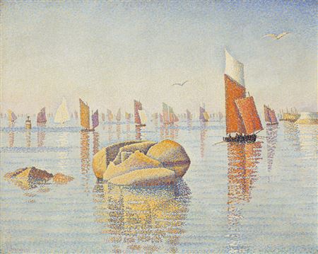 Sample artwork by Paul Victor Jules Signac (1863 - 1935), known for neo-impressionist painting-pointillism, etching, ink sketches - View similar artists and auction records