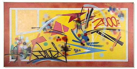 Sample artwork by Futura 2000 (Born 1955), known for graffiti art, graphic design, painting - View similar artists and auction records