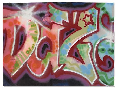 Sample artwork by Christopher Ellis Daze (Born 1962), known for portrait, graffiti art - View similar artists and auction records