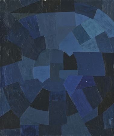 Komposition in Blau by Otto Freundlich - Auction record, sale price, and art valuation. Compare with similar artists and explore comparable artworks.