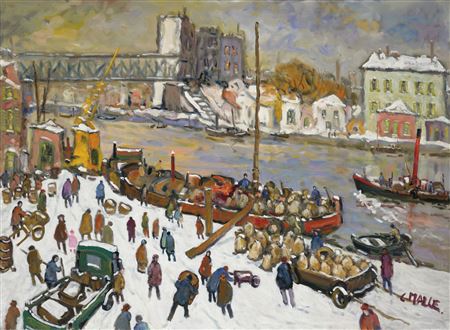 Bord de l'Ourcq – Chargement, près de Paris