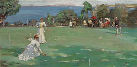 Sample artwork by John (Sir John) Lavery (1856 - 1941), known for portrait, genre and landscape painting - View similar artists and auction records